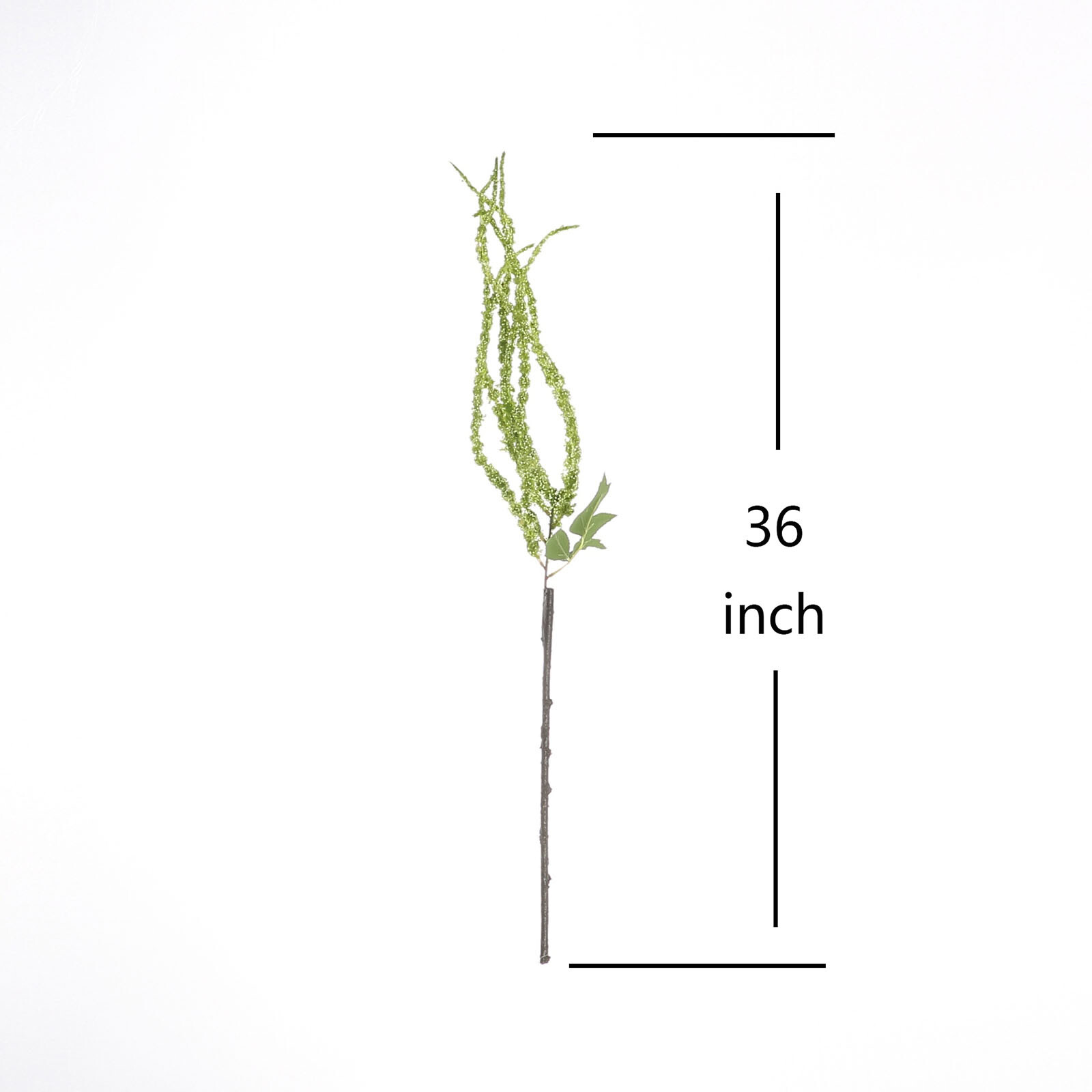 2 pcs 36" tall Green Artificial Plant Amaranthus Branches Strands with Leaves