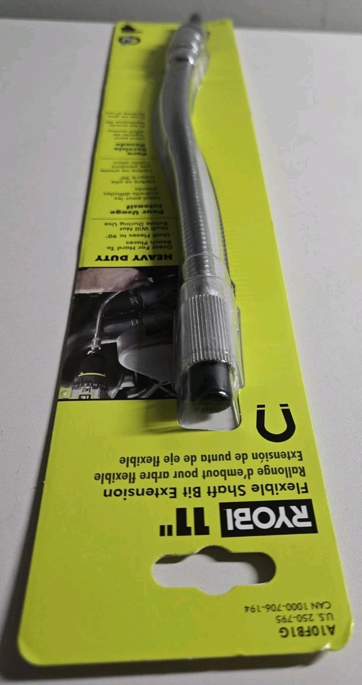 Ryobi SpeedLoad A10FB1G 11" Flexible Shaft Extension & Bit Holder For 1/4"