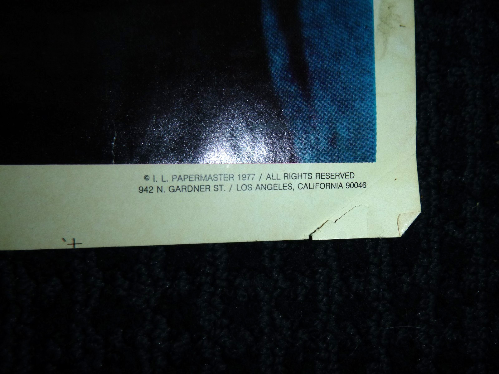 Vtg 1977 Elvis Presley Poster Blue Jump Suit 23x35" IL Papermaster