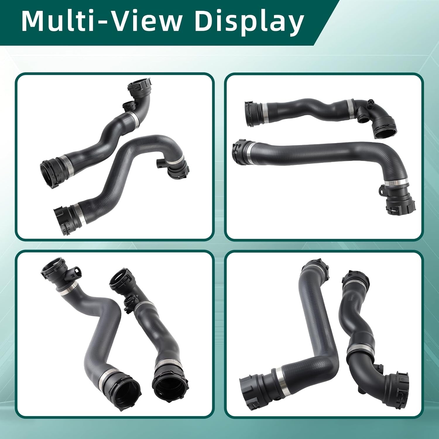 17127510952 11531436408 Upper & Lower Radiator Hoses Fits for BMW...