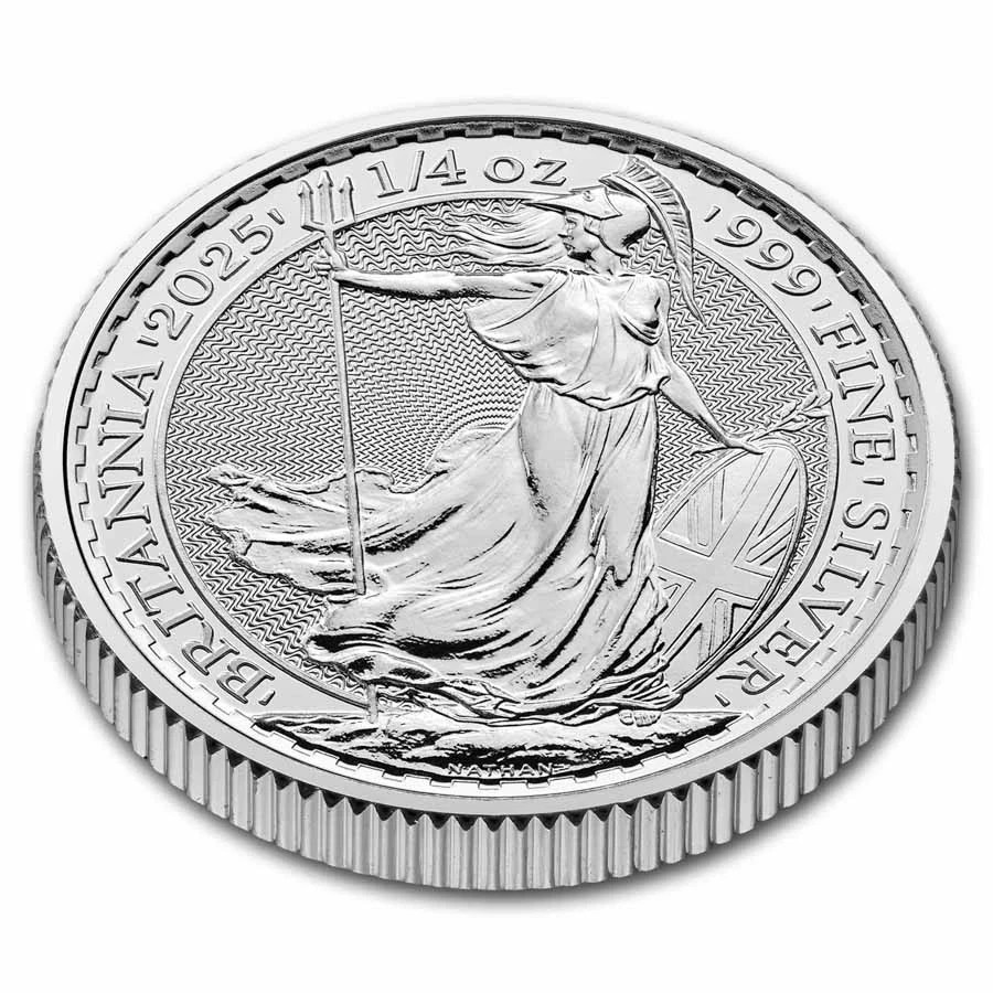 2025 Royal Mint Great Britain Britannia 1/4 oz Silver Coin - BU