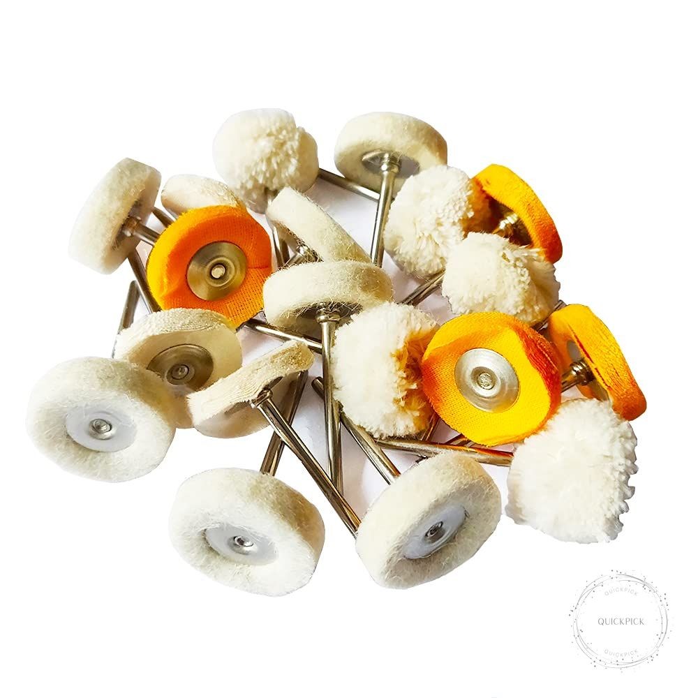 78 Pcs Polishing Buffing Wheel Set for Dremel Polishing Kit Felt Wool Cotton 1/8
