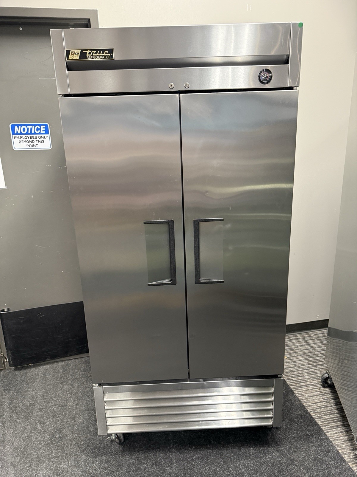 True (T-35)  Two Section Stainless Steel Reach In Refrigerator