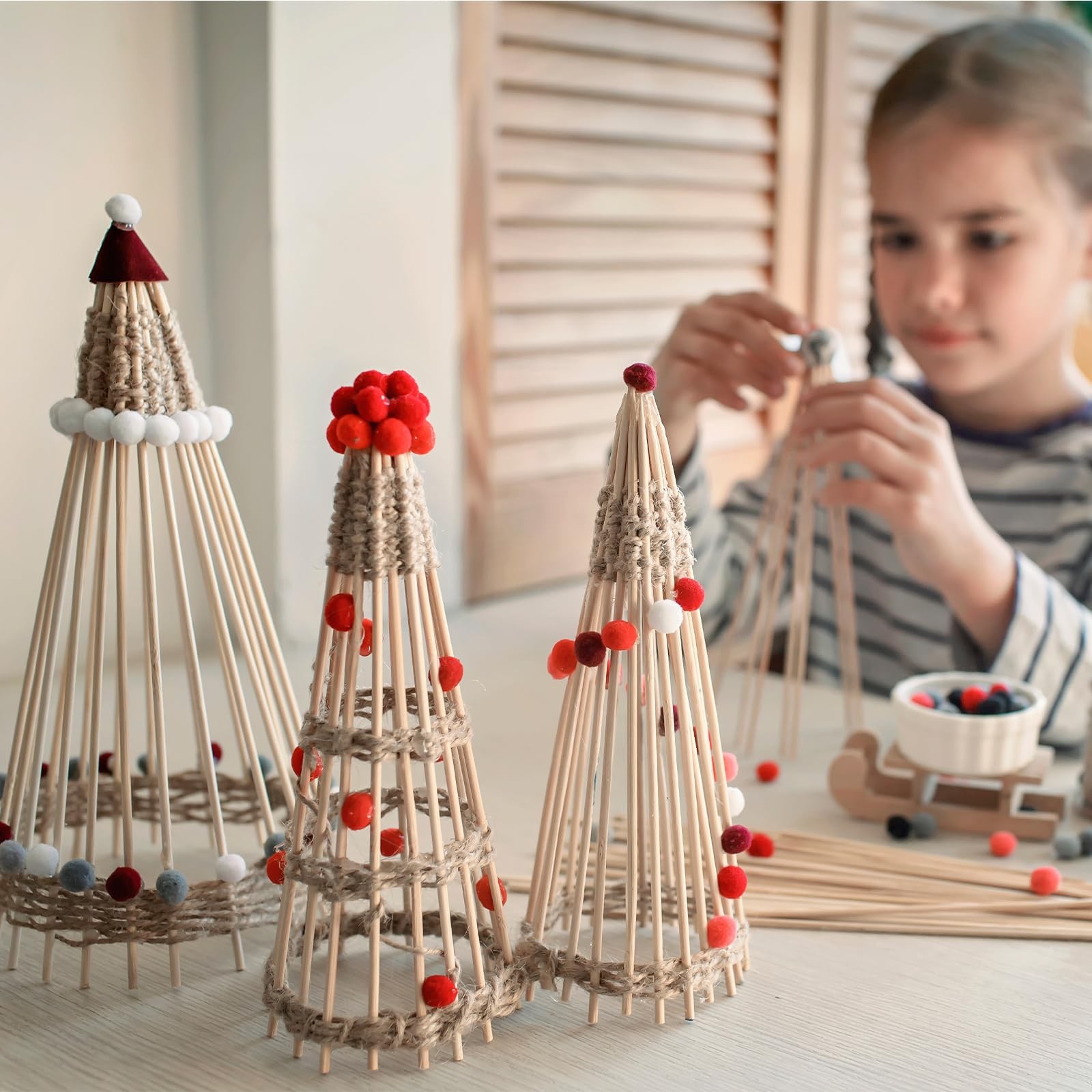 ONUPGO 6 PCS Dowel Rods Wood Sticks 1 X 12 1x12Dowels-6