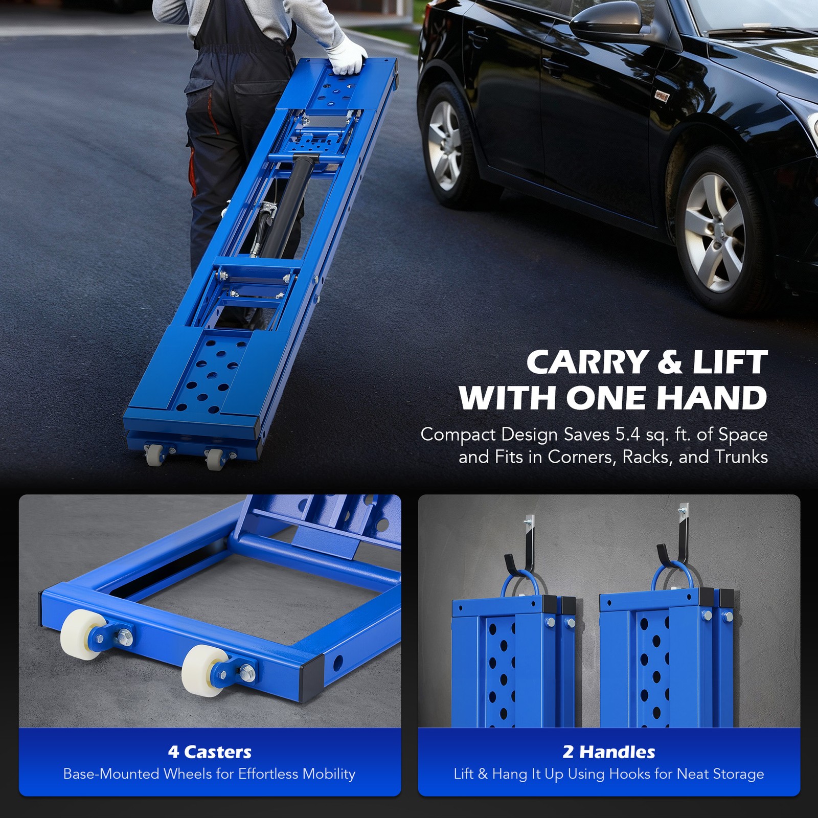 🔥OMT Automotive Mid Rise Scissor Auto Car Lift Garage Tool Auto Repair 7000lb