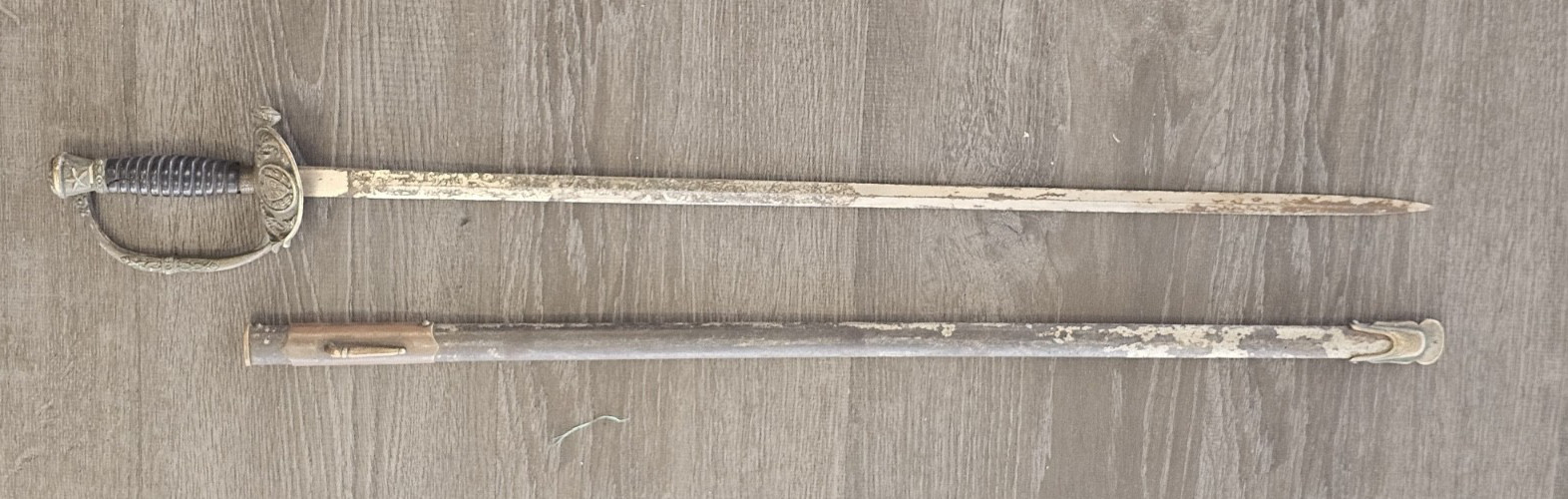 RAREST 1890s NAVY MARINES SABER SPANISH AMERICAN WAR SWORD