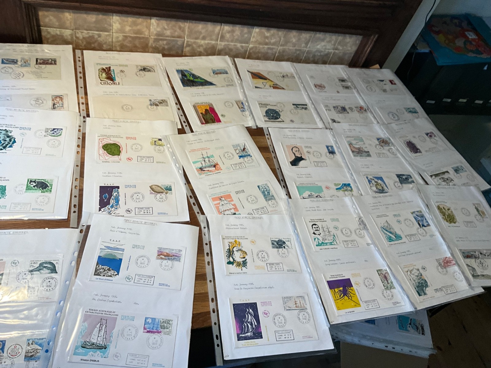 French Antarctic Territory fdc large lot 103 covers h13