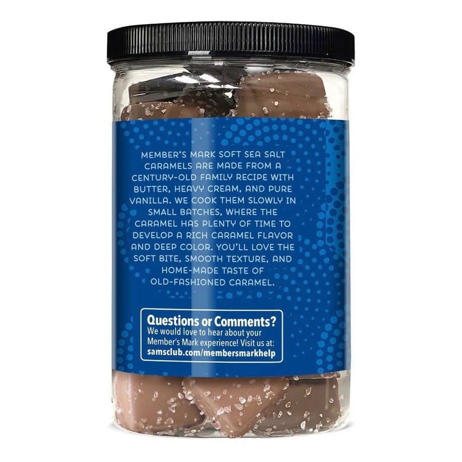 Member's Mark Milk Chocolate Sea Salt Caramels 36 oz Gourmet Candy Bulk