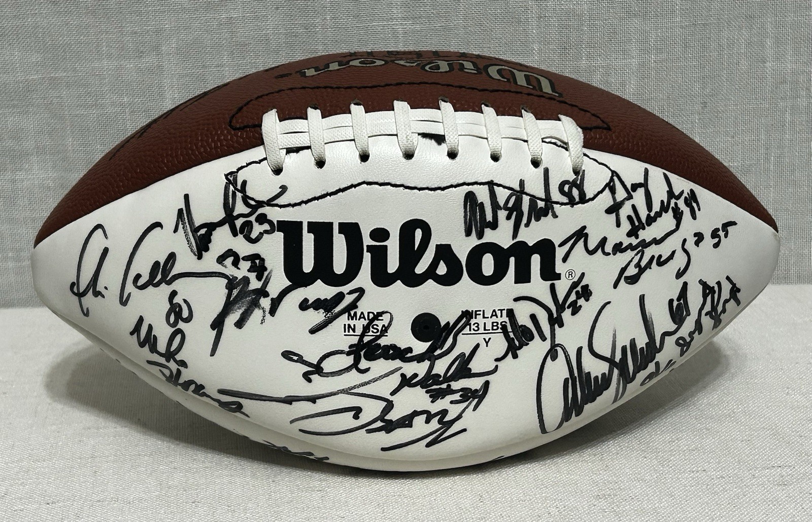 Authentic 1995 New York Giants Team Signed Football 25+ Autographs Walker Sehorn