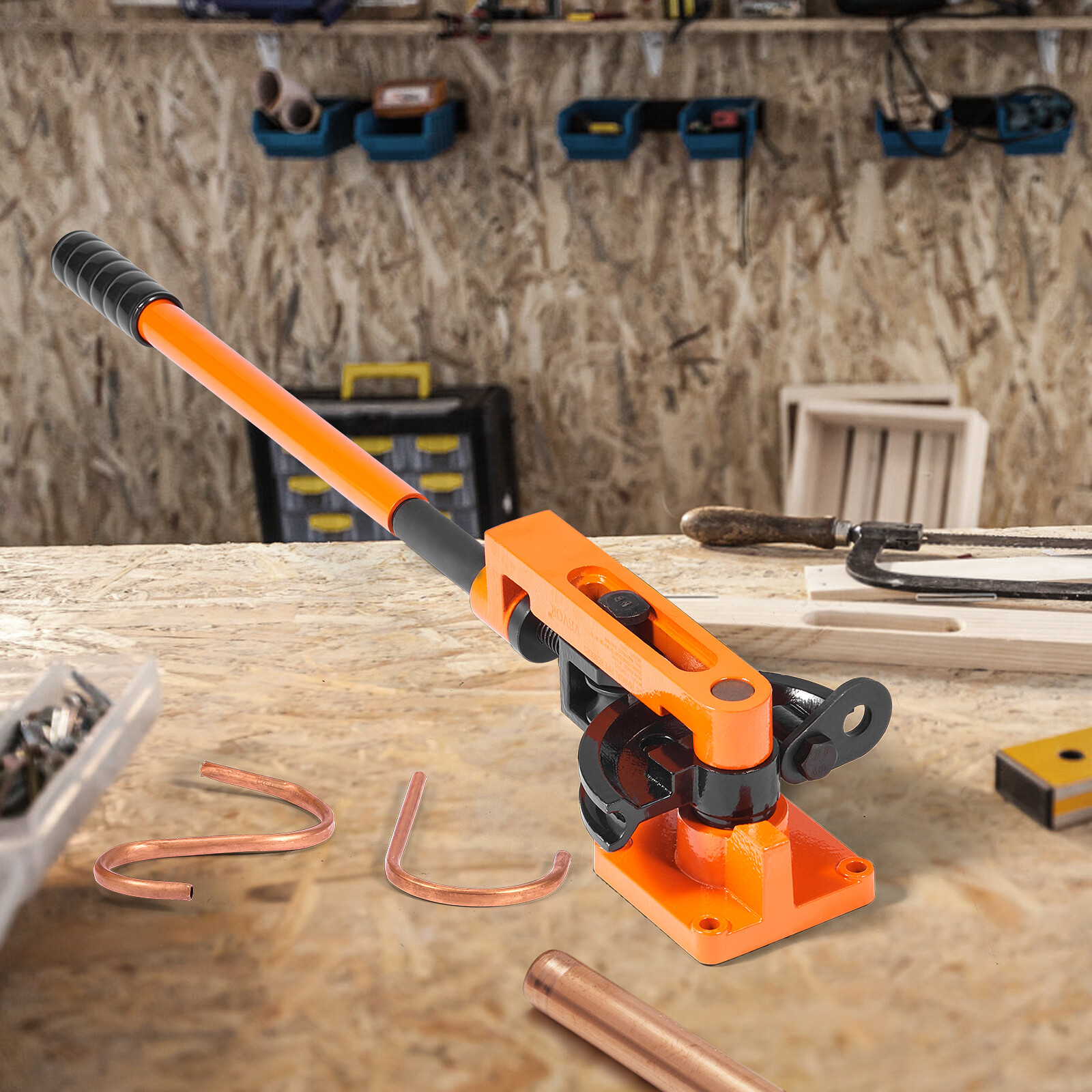 VEVOR Manual Pipe Tube Bender 3/8" to 1" OD with 7 Dies 180° Bending Tools