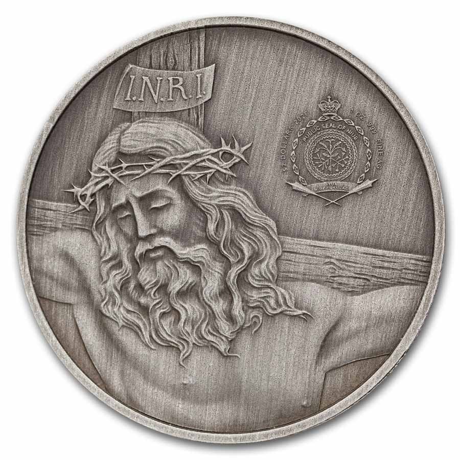 2026 Niue 1 oz Silver Antique Wonders of Christ: Walking on Water