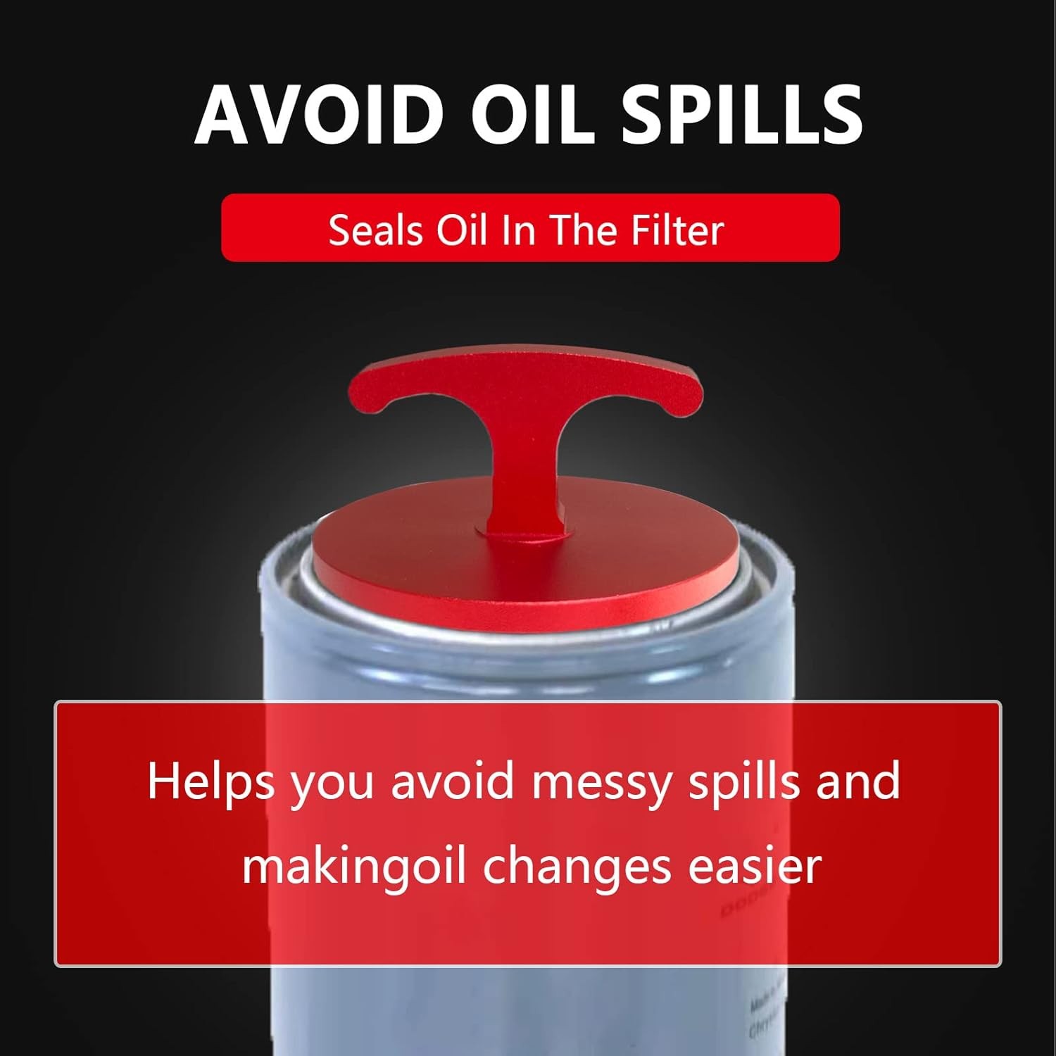 Oil Filter Plug Tool, Aluminum Alloy Oil Filter Cap Off Tool for Dodge Ram 2500,