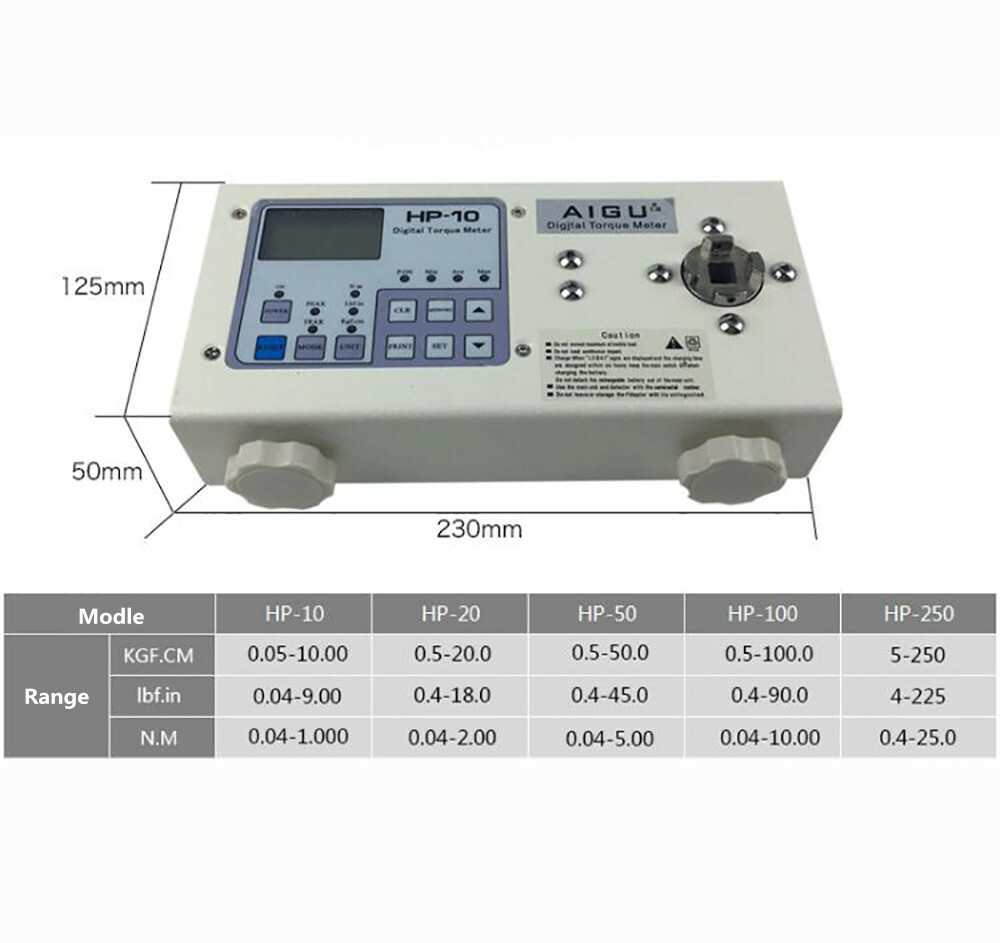 Bottle Cap Torque Tester Bottle Lid Torque Meter Force Gauge Tester HP10 ~ HP250