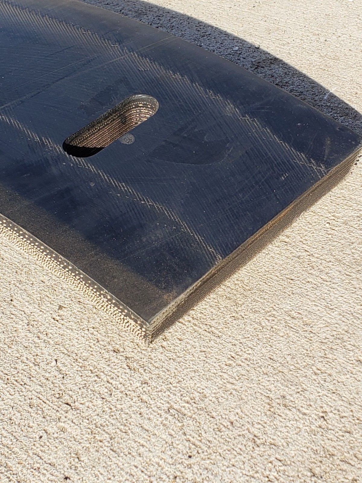 1 X 6" RUBBER EDGE FOR 8FT SNOW PUSHER RUBBER, SNOW PLOW, PROTECH - 91.75"