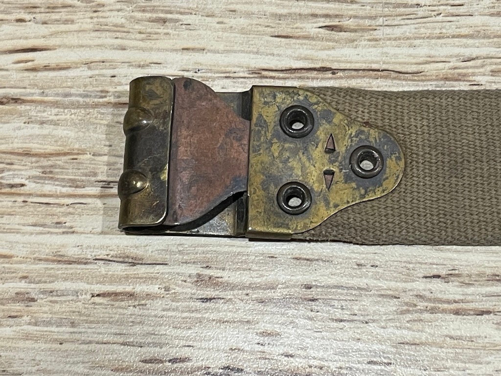Scarce Original WW1 US Military Kerr NoBuckl P-17 Rifle Sling Brass Eddystone