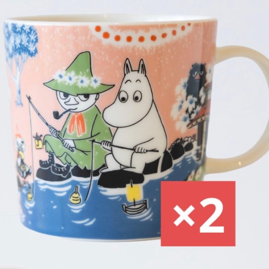 Set of 2 Moomin Arabia Mug 2026 SIMPLE JOY Moominvalley Park Limited Edition