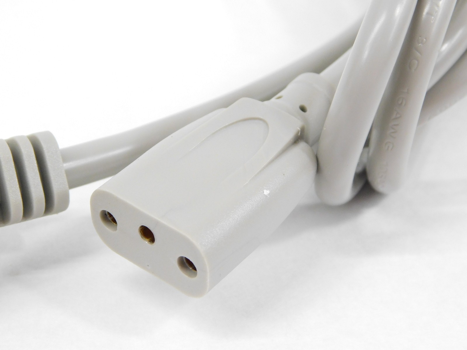 3-Prong Oval AC Power Cord Cable (Belden style for vintage HP and Wurlitzer 200)