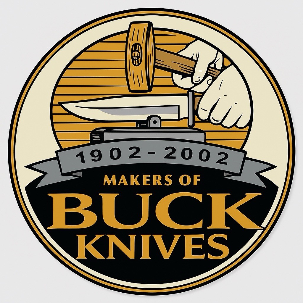 Buck Knives Vintage Style Metal Sign 100th Anniversary