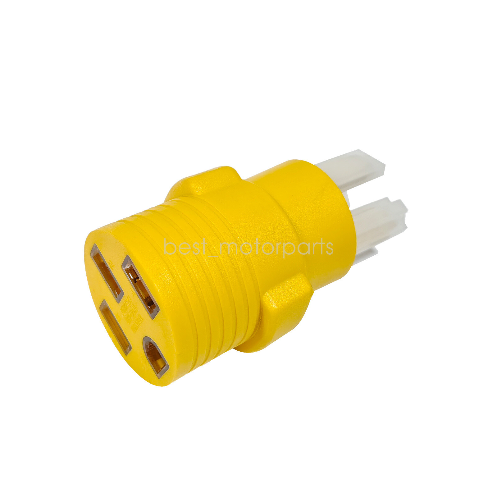 NEMA 10-50P To 14-50R Adapter Plug, 50 Amp 120V/240V Compact 3 Prong Male Plug