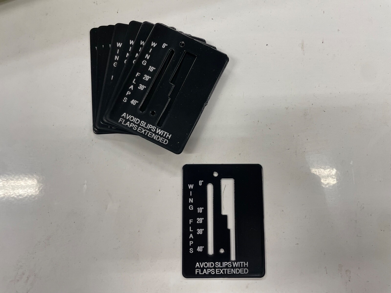 ✈️ Cessna 172 style FLAP POSITION INDICATOR PLATE, PN:SVK0560027-1,SVK0560027-2