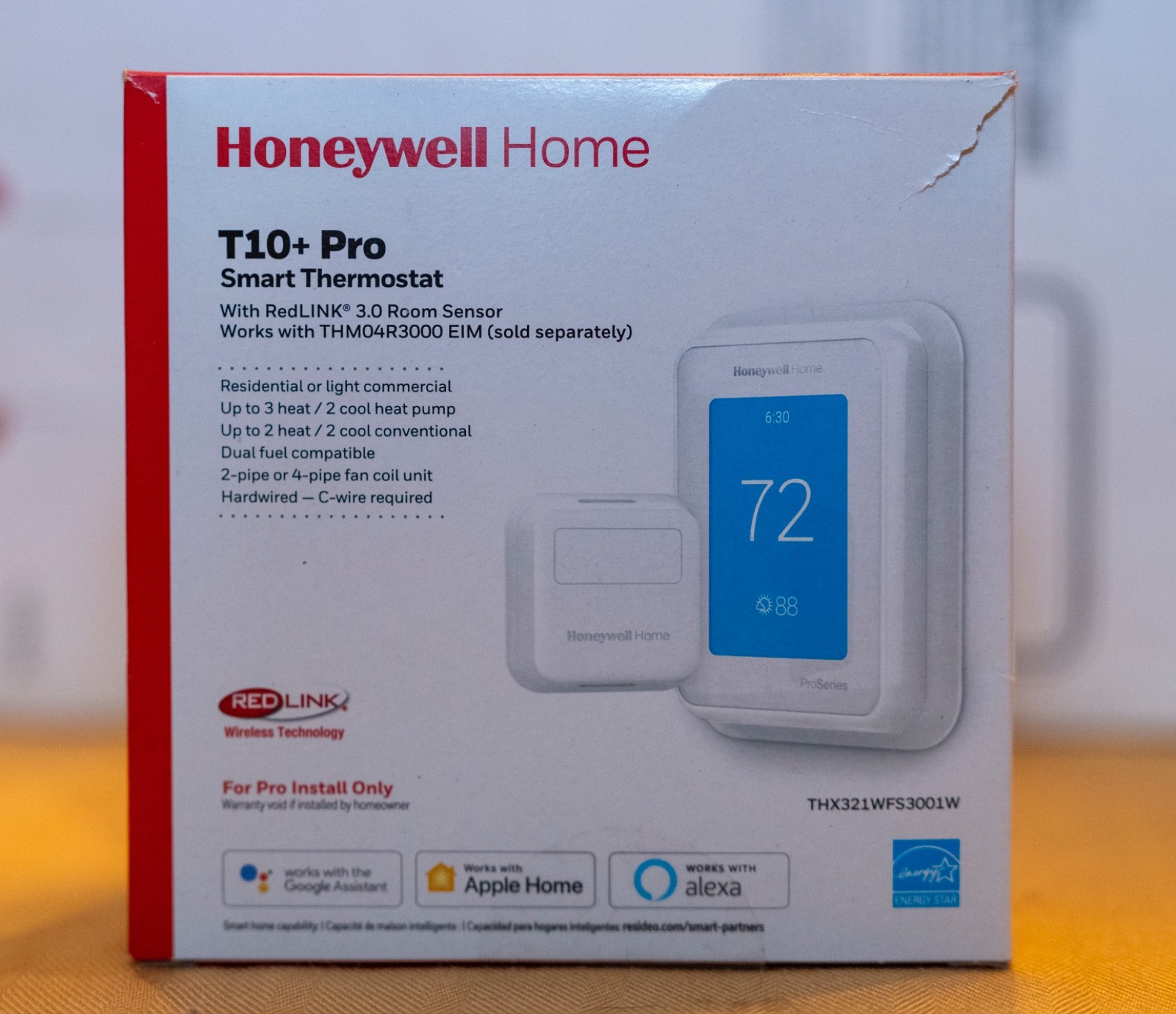 Honeywell Home T10+ pro Smart Thermostat THX321WF3003W (NO ROOM SENSOR)