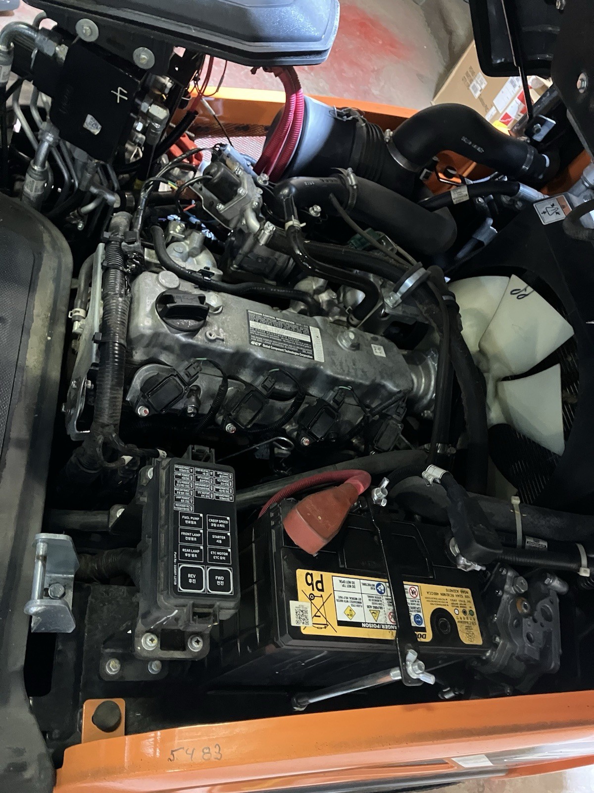 2023 Doosan 5000 LB Forklift With Side Shift and Triple Mast 4 Ways LPS Rated