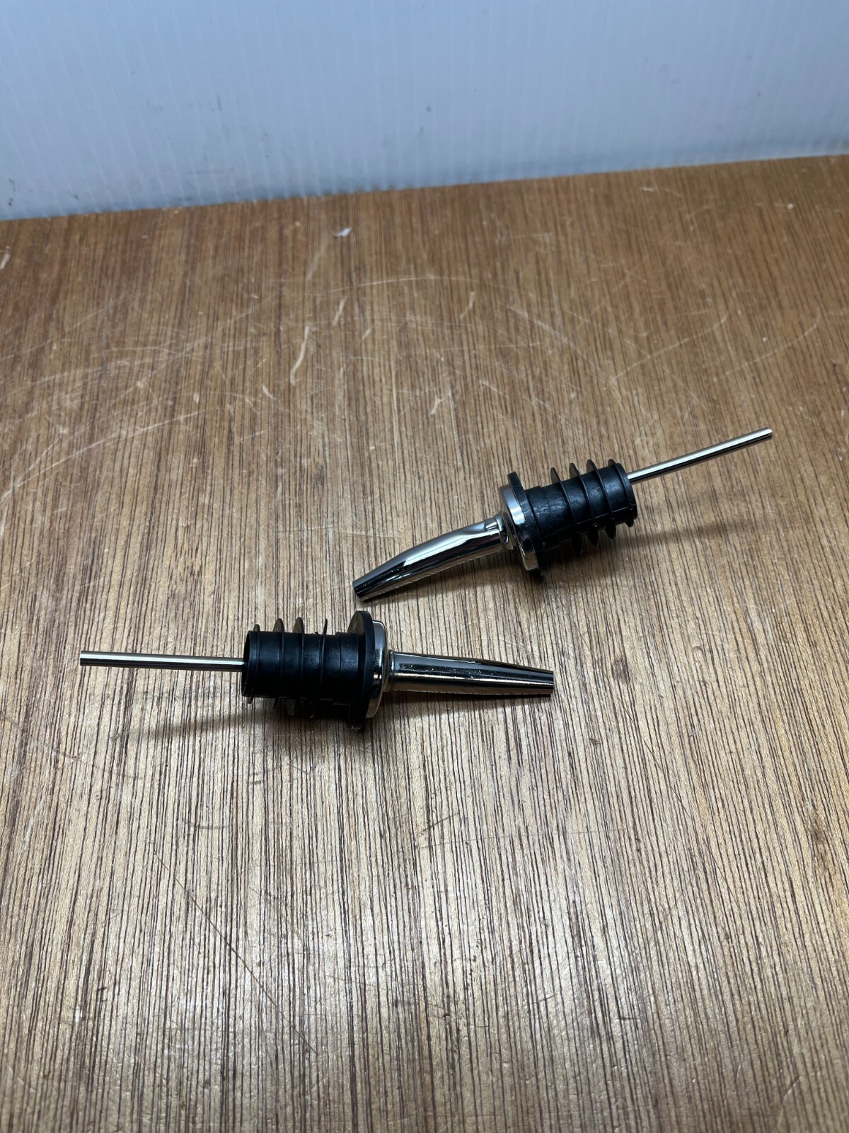 (Qty.2) Spill Stop 285 Tapered Speed Pourers - Medium Pour Chrome USA