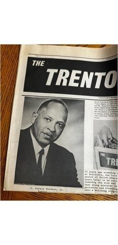 1972 Trenton NJ Weekly Newspaper Photograph: Becton at Fort Dix & Black History