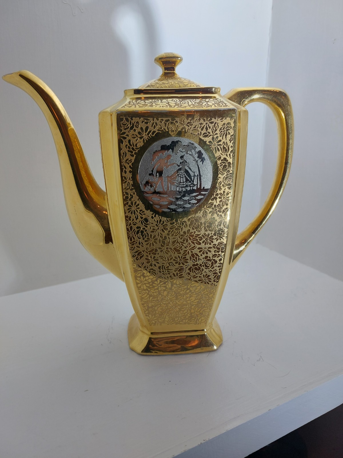 1920s Coffee Pot 24 Carat Gold & Platinum Arzberg Bavarla Germany