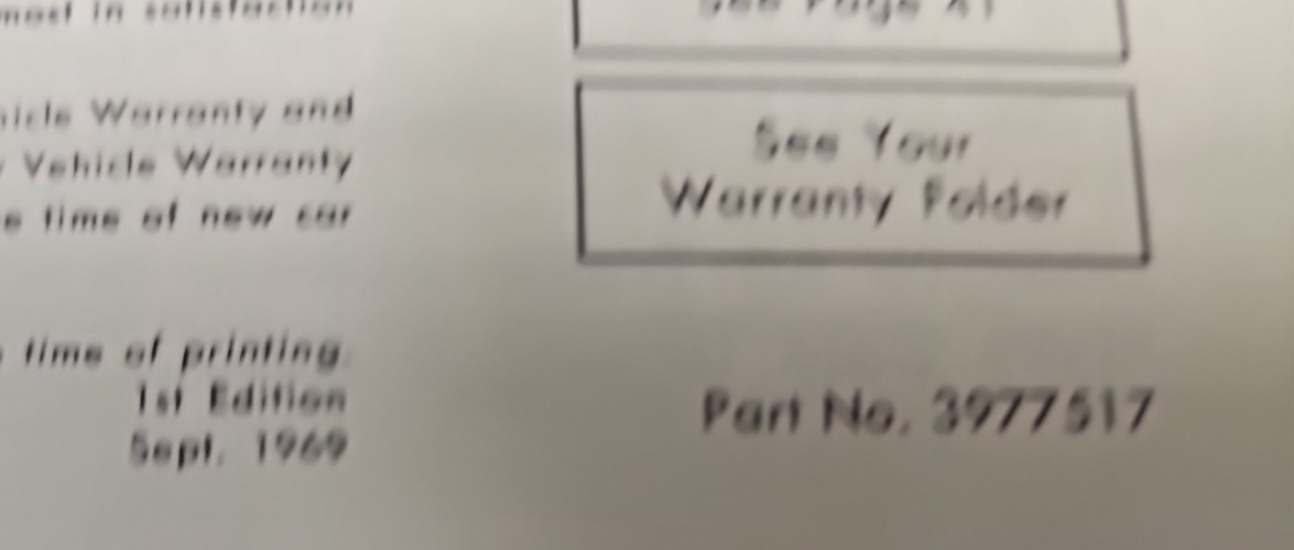 1970 Chevrolet Nova Owner's Manual FIRST EDITION 9/1969 GENERAL MOTORS RARE HTF