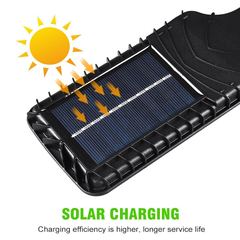 LED Solar Light Motion Sensor 3 Modes Flood Lamp Outdoor Street Wall Yard Garden