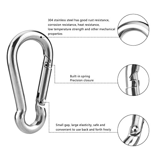 Shade Sail Hardware Kit, 304 Stainless Steel Anti-Rust Fixing Hardware for M5