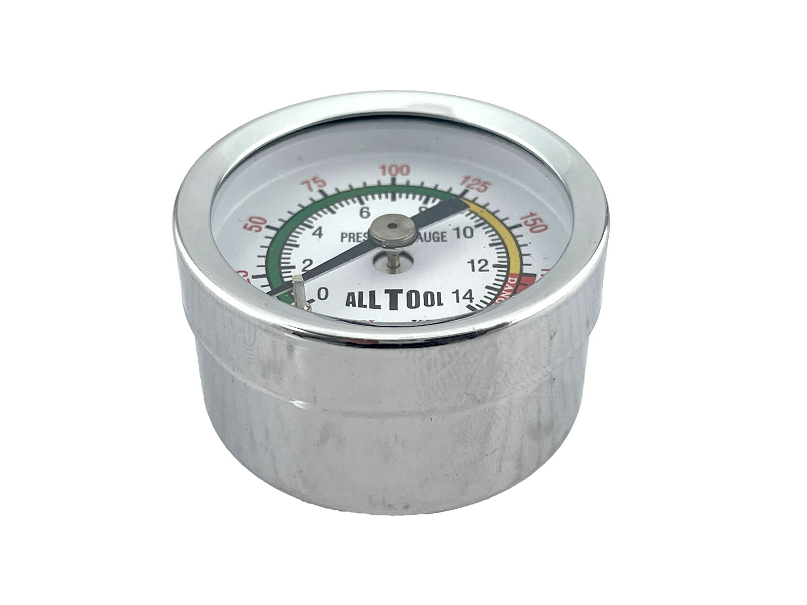 Air Pressure Gauge 1.5" Dial Center Back Mount 1/8"NPT - 0 to 200PSI Color Coded