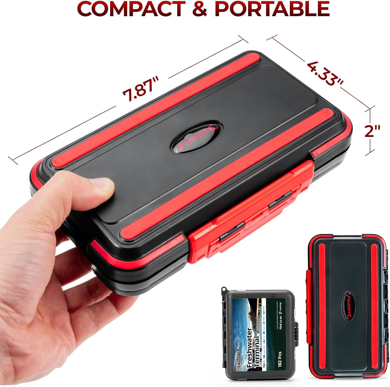 by Kastking 182/265/400Pcs Compact Fishing Tackle Kit - All-In-One Freshwater Ho