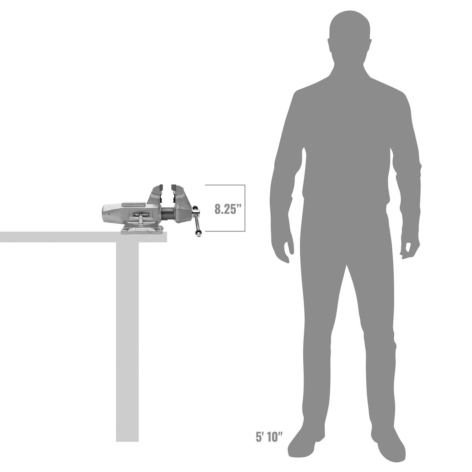 Yost Tools SD-600C 6 Inch Wide Jaw Mechanics Bench Vise