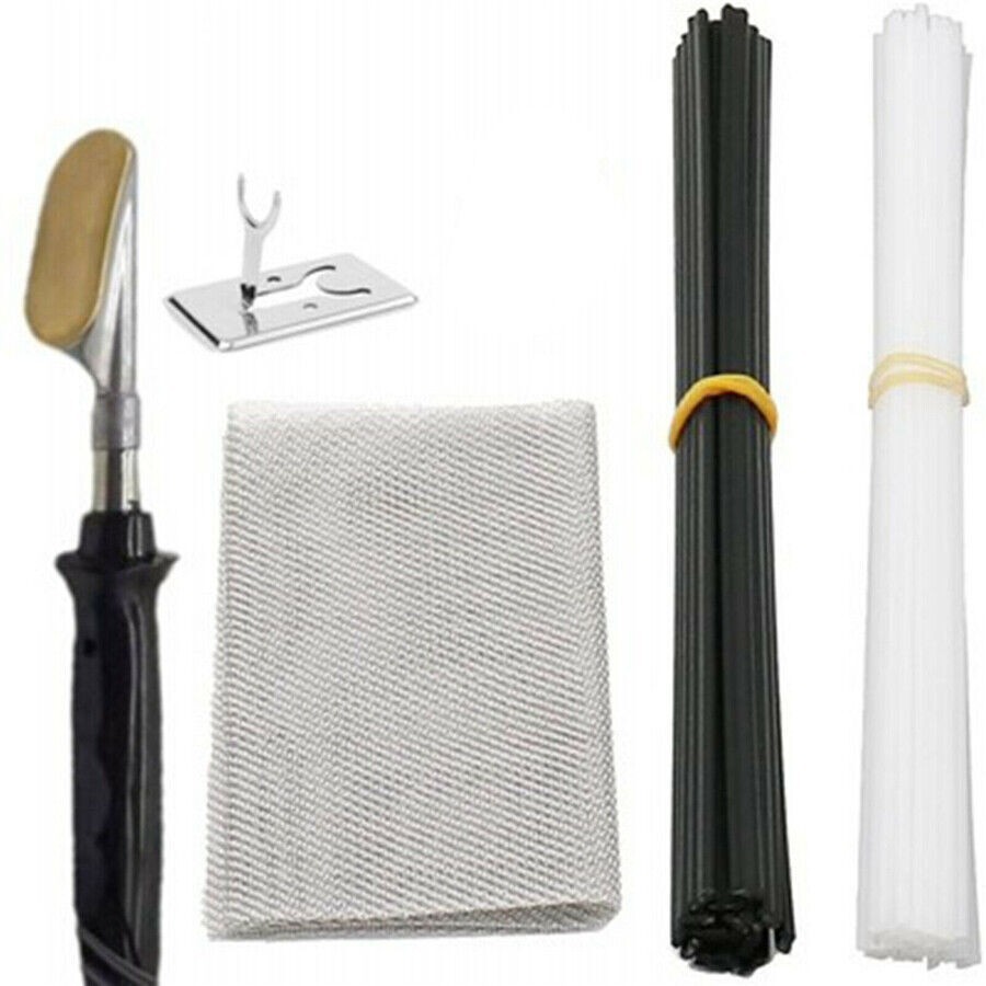 Car Bumper Repair Kit Hot Stapler Iron Plastic Welding Smoothing Leveling Tool