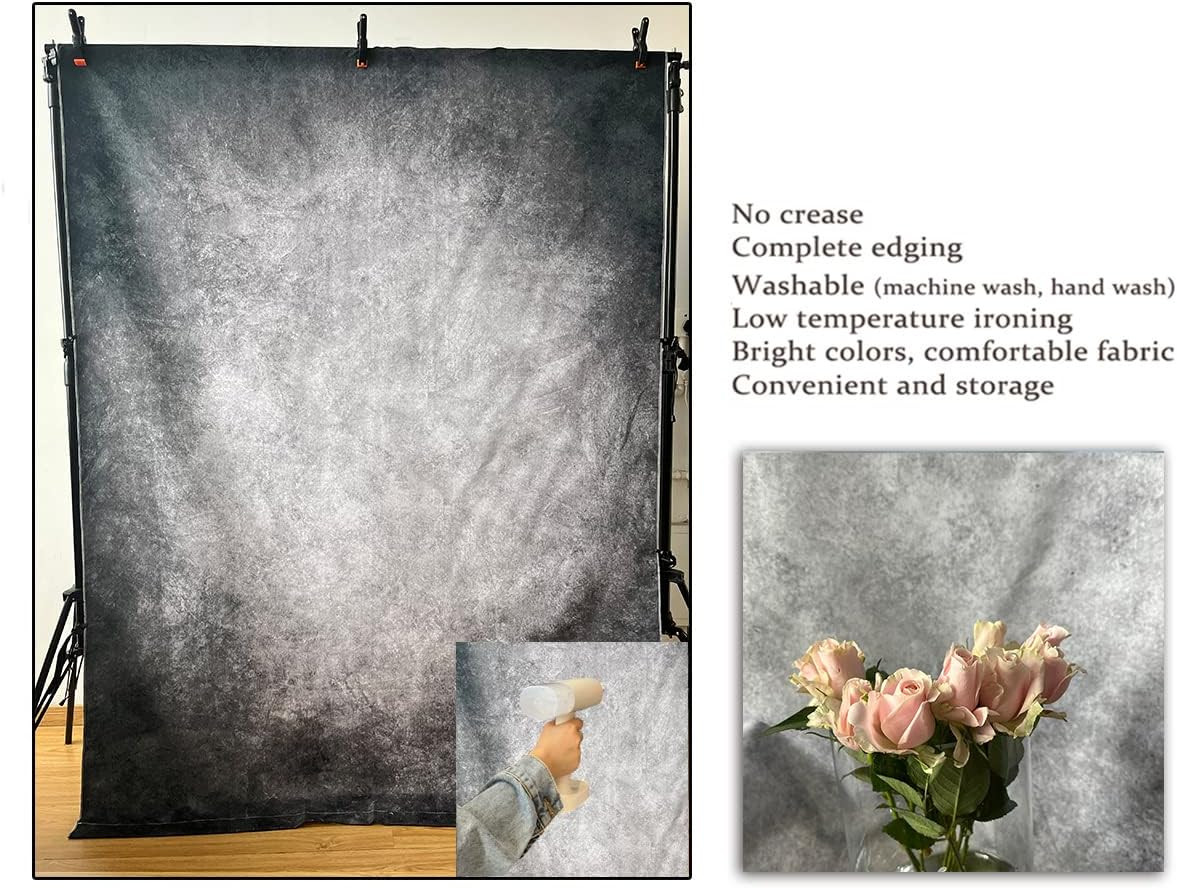 5x7ft Abstract Black Gray Portrait Photography Backdrops Photo Studio Prop Backg