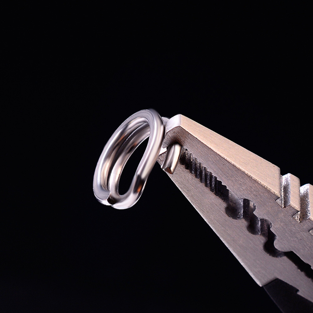 100 Stainless Steel Fishing Split Rings 25LB-350LB Heavy Saltwater Duty Big Game