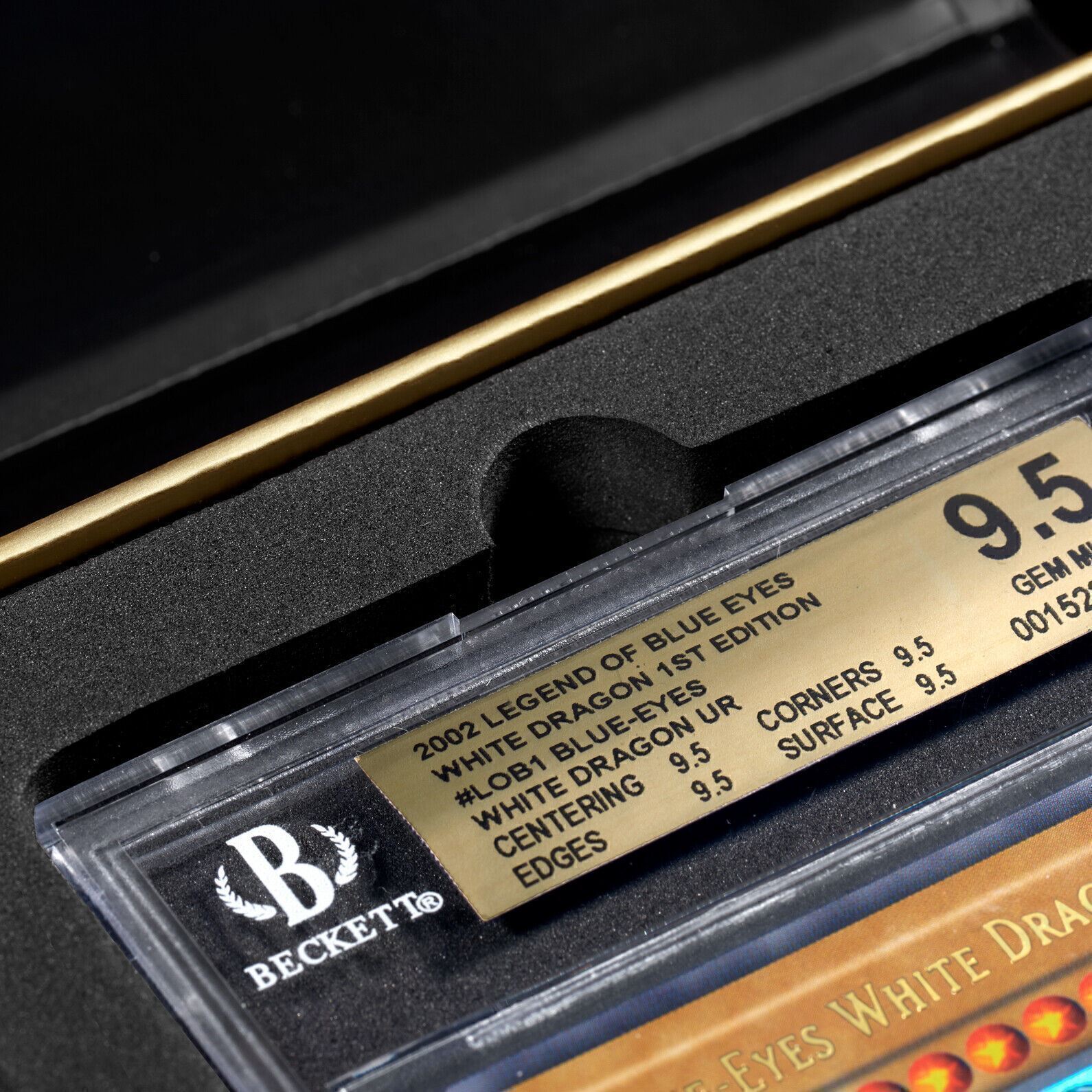 PSA-BGS-CGC Display Gift Case Gold/Blue | Graded Card Storage Box Holder | Nine