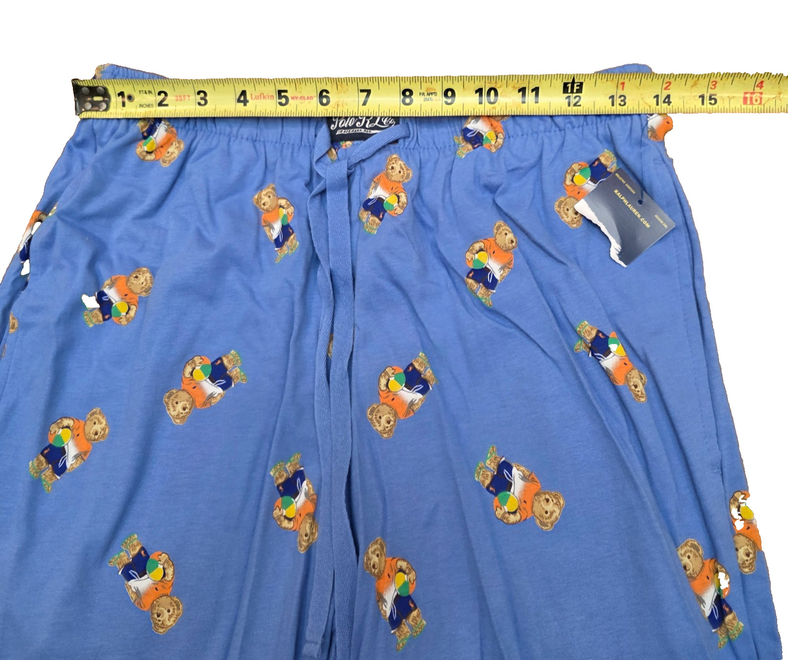 Polo Ralph Lauren Mens SMALL Polo Bear Sleepwear Sleep Shorts Blue