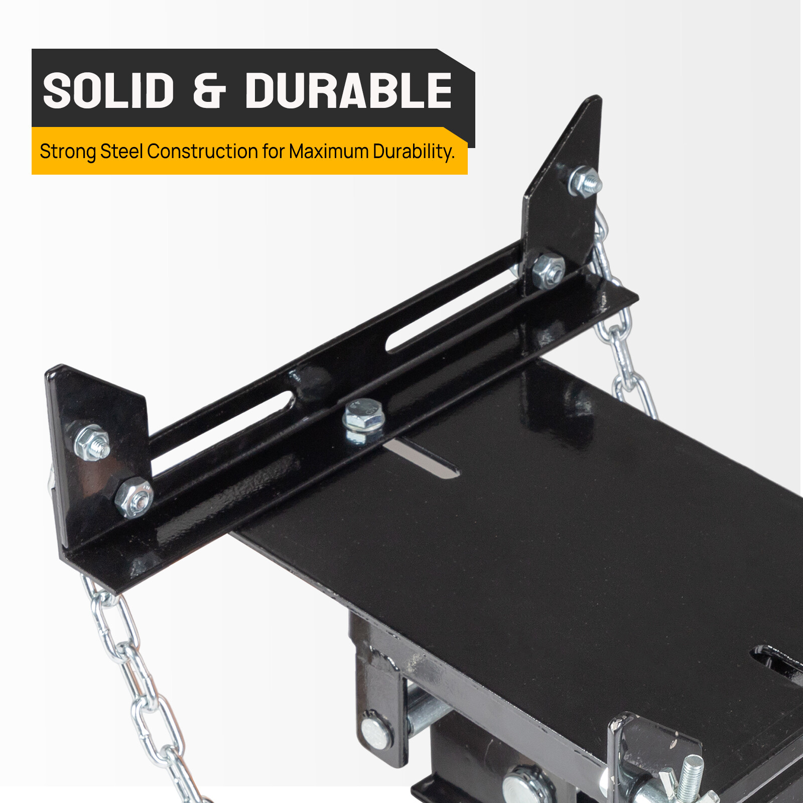 Transmission Floor Jack Adapter 1100lbs Capacity 1/2 Ton for Repair Tool Black