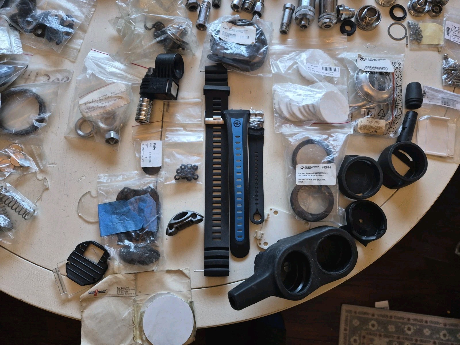 Huge Lot of Scuba Diving Equipment - Mares, Oceanic, Atomic, Apollo & More! Read