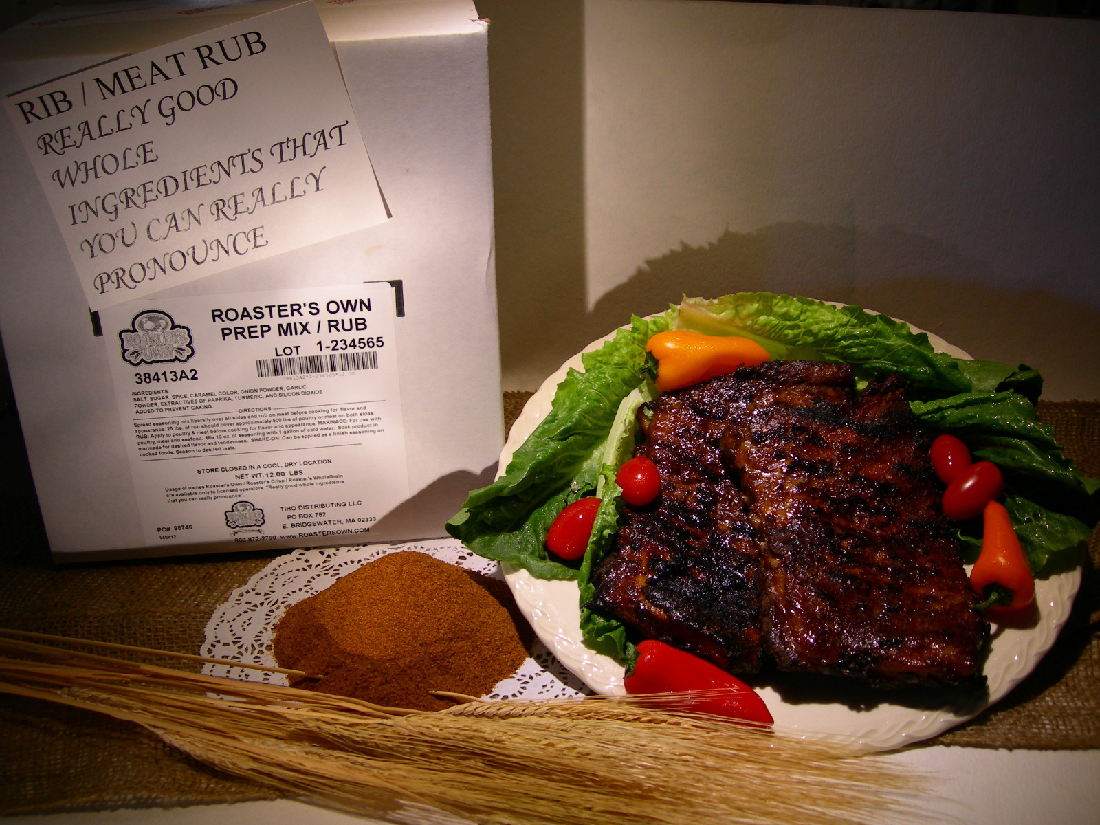 12 lbs PREP MIX RIB RUB,FOR RESTAURANT USE,GRILL BBQ.RIBS MEAT DRY RUB SEASON