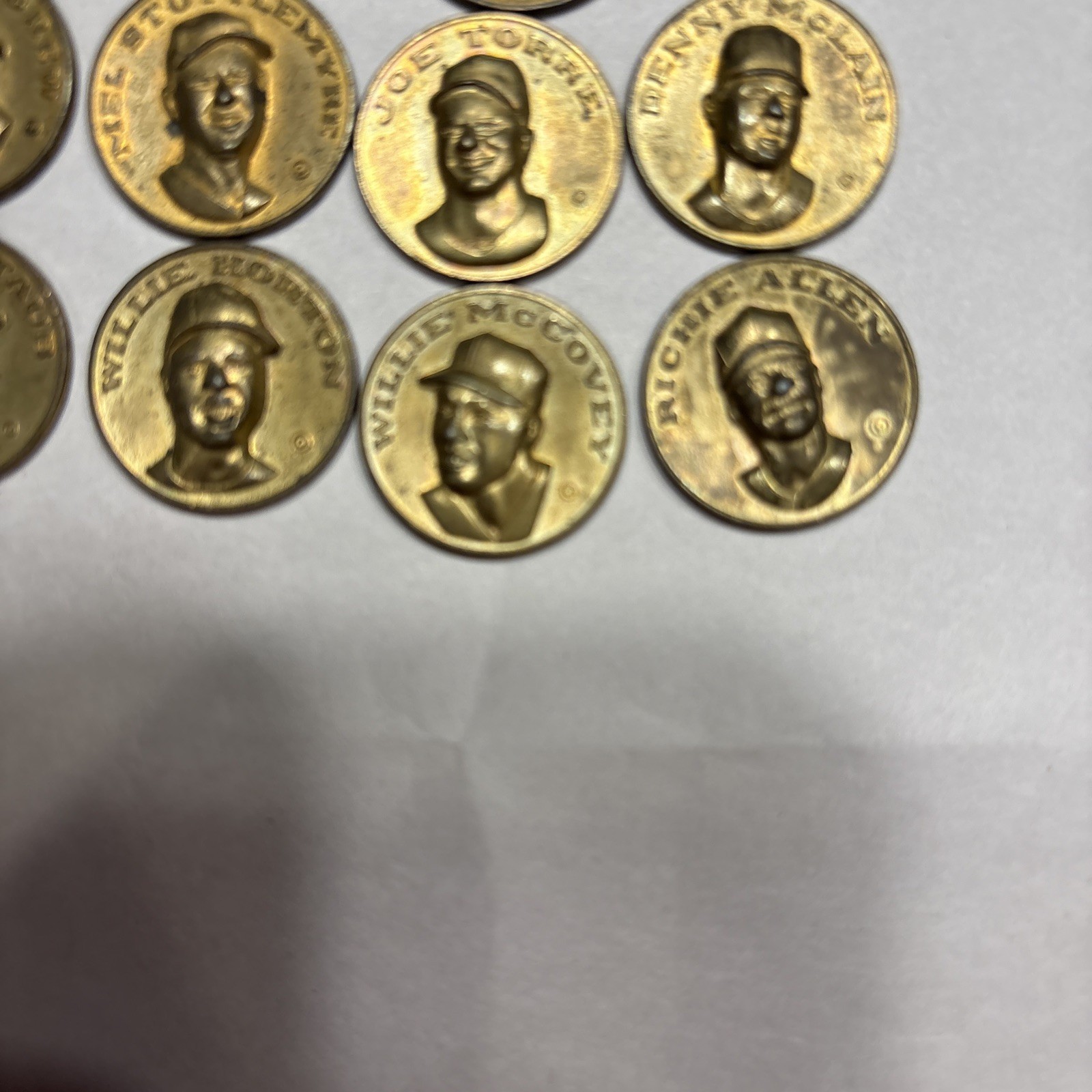 1969 Citgo Gasoline Baseball Coin Complete Set of 20 ( Aaron-Rose-Killebrew- etc