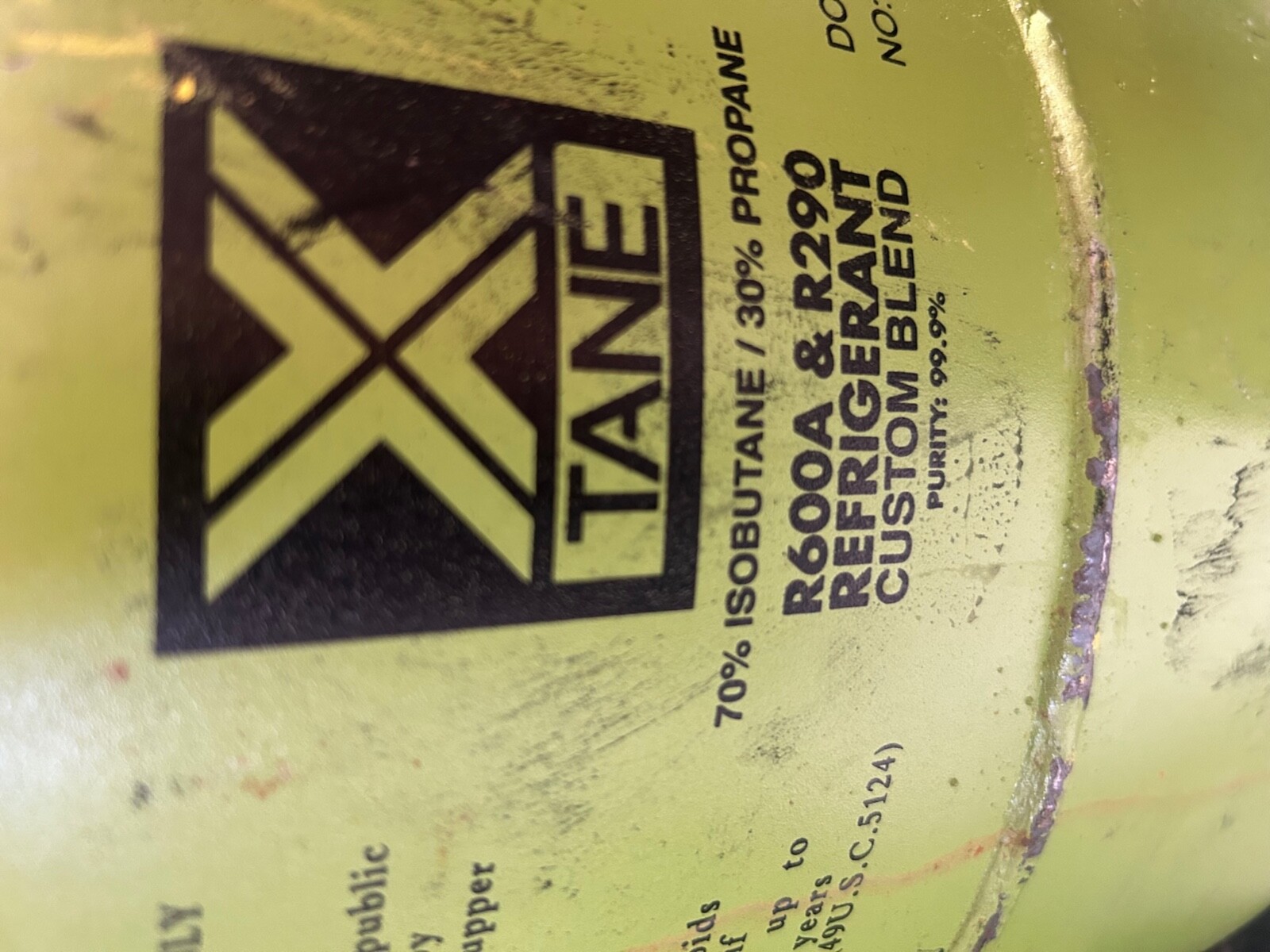 Xtane R600a/R290 blend 20 Lbs 70%/30%