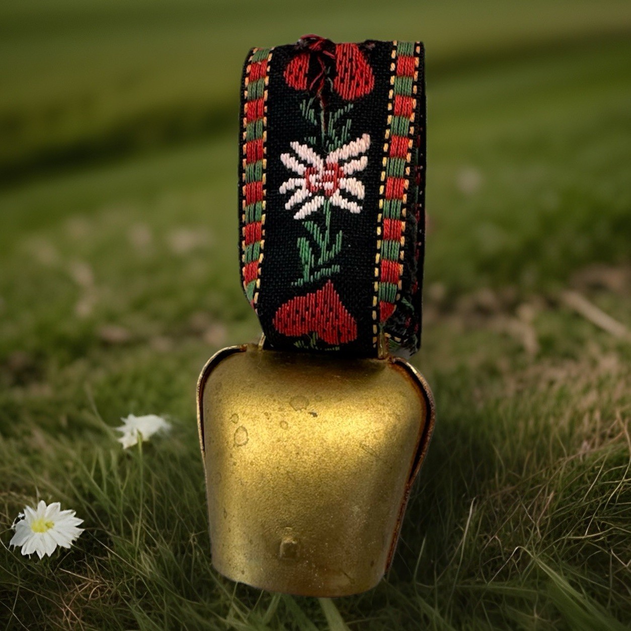 Brass Swiss Cowbell Souvenir