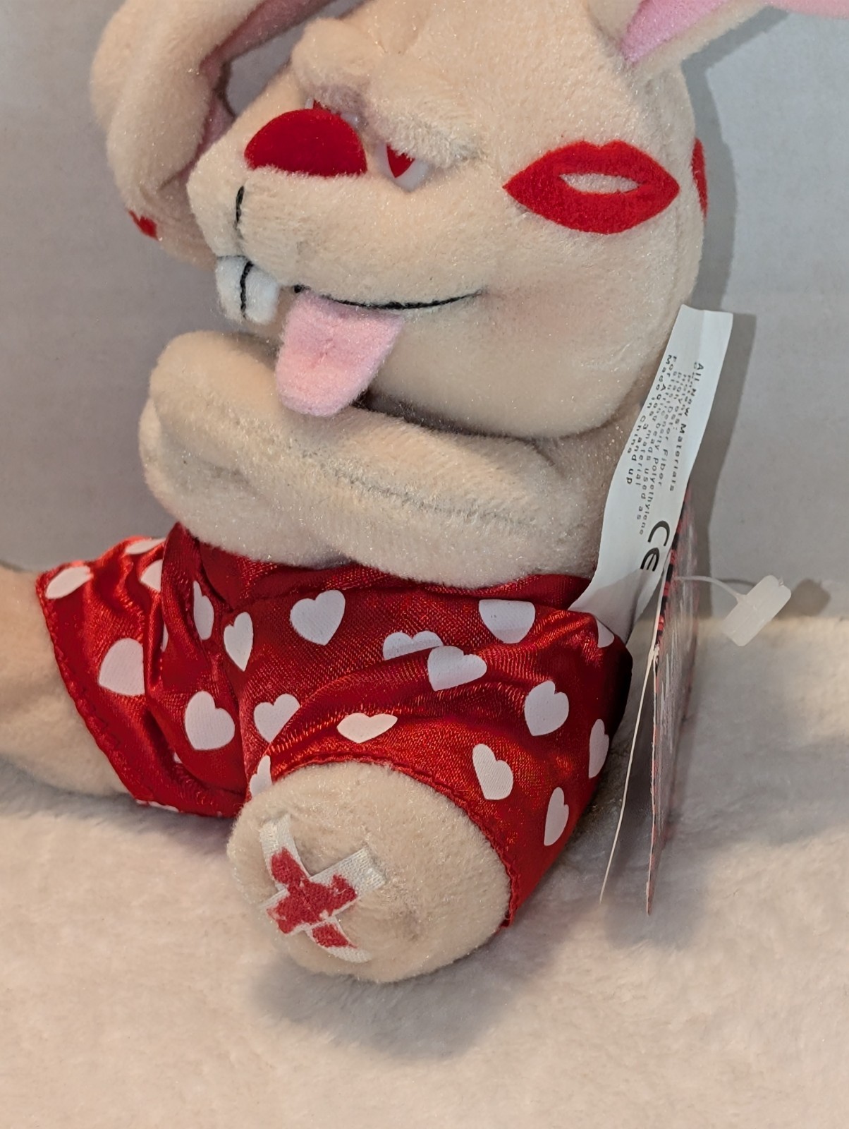 Vintage 90s Meanies Plush Lot 3 Holiday Valentine's Day , Xmas Stocking Stuffers