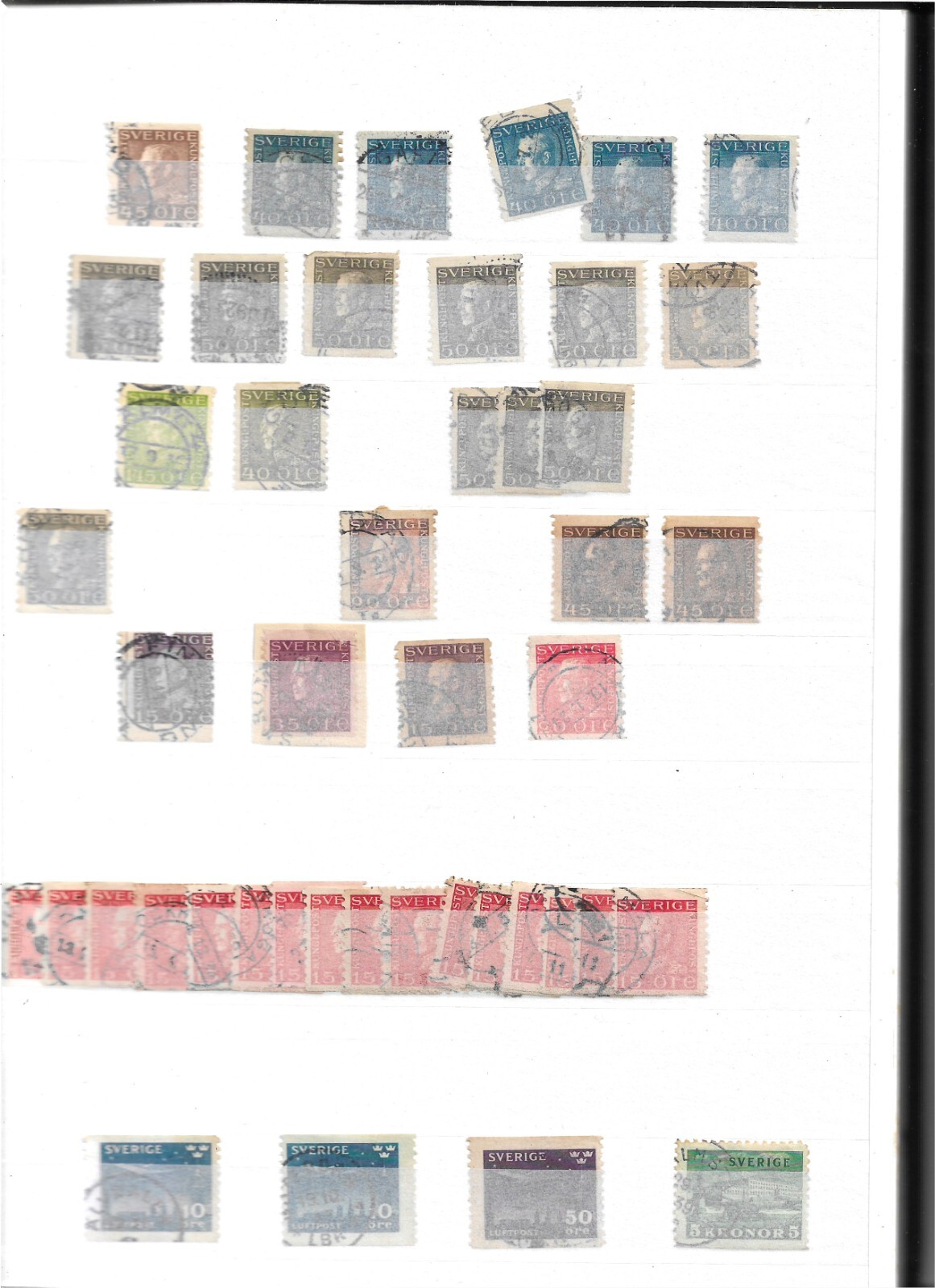 Excellent Sweden collection in stockbook!!