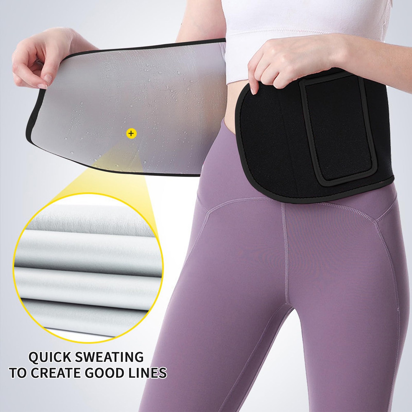 Slimming Waist Trainer & Trimmer Belt Lower Belly Fat Sweat Band Men & Women USA