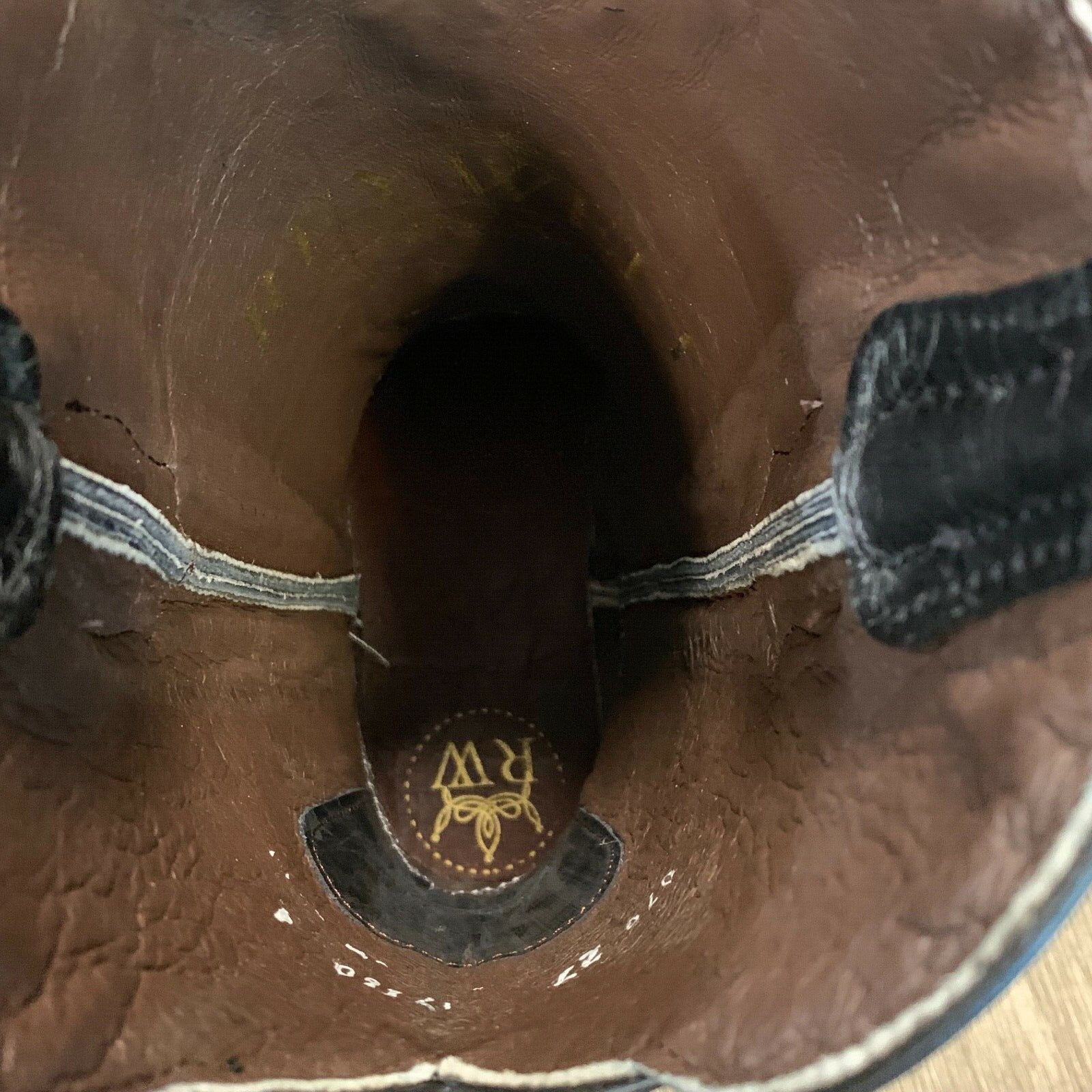 MEN'S RODEO COWBOY BOOTS LIZARD PRINT LEATHER WESTERN SQUARE TOE BLACK BOTAS